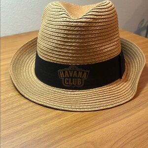 Havana Club Straw Fedora Hat